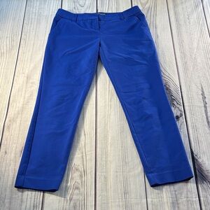 Express Columnist Size 2R Royal Blue Pants Work Business Stretch